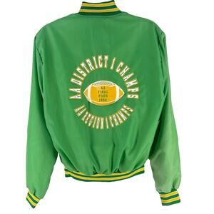 90s half zip windbreaker high school football champions 1992 vintage